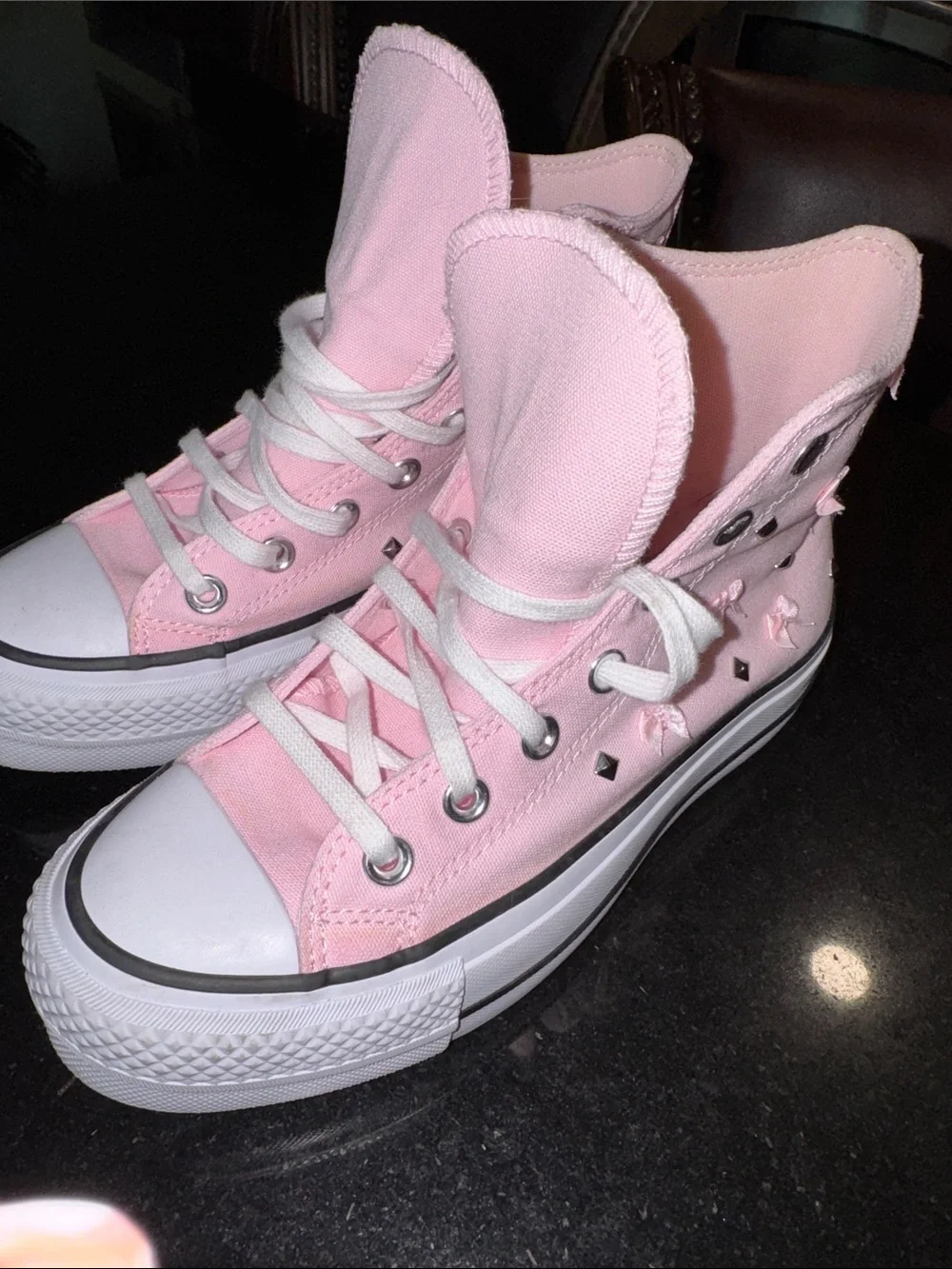 Converse Women's Chuck Taylor All-Star Lift Platform Archive Stars Shoes - Picture 10 of 11